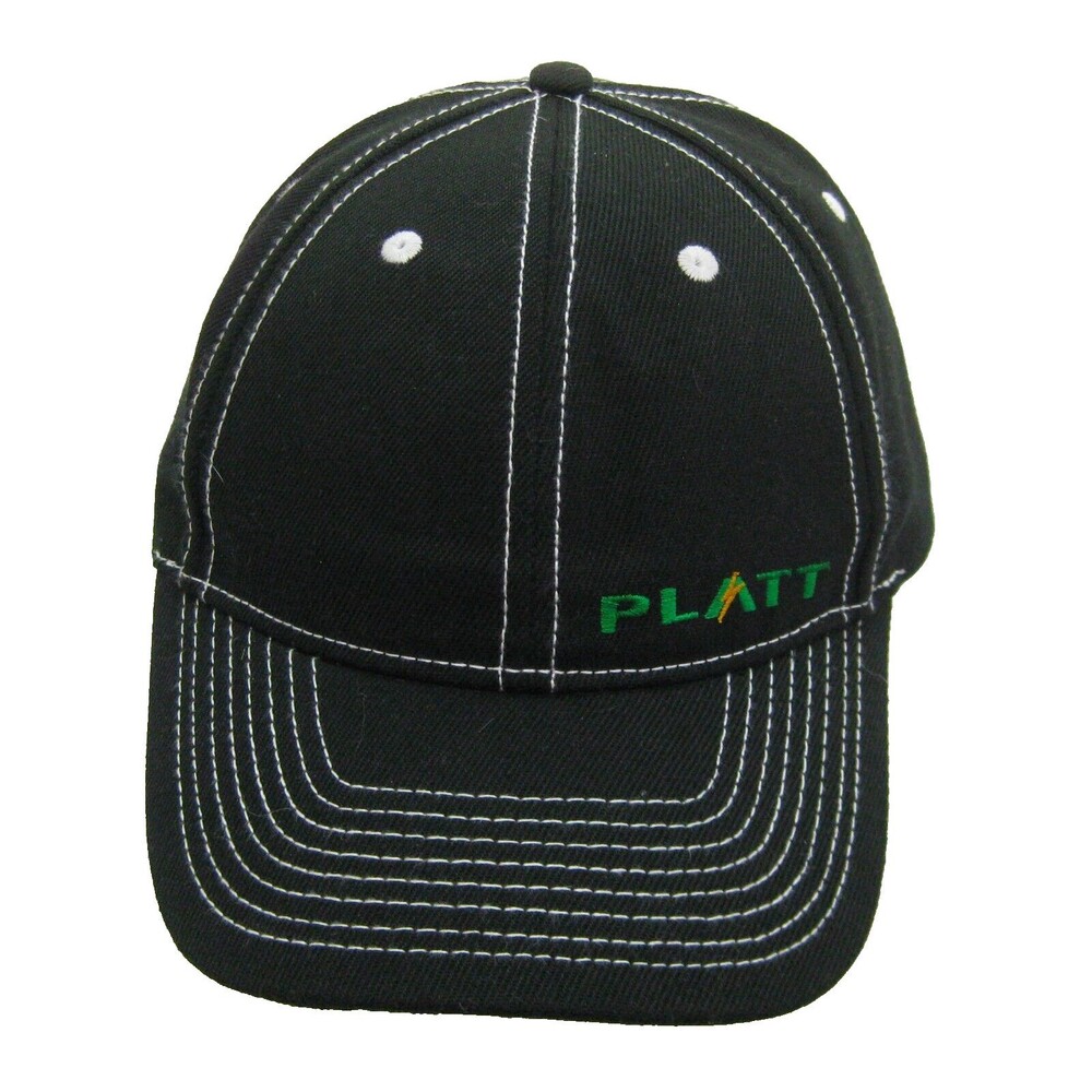 New PLATT Men's Black Baseball Cap Hat (Adult Adjustable) Electric Supply Tools